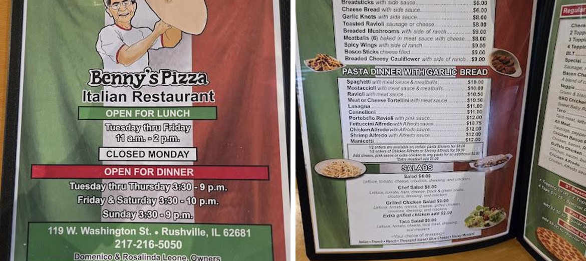 Benny's Pizza Rushville