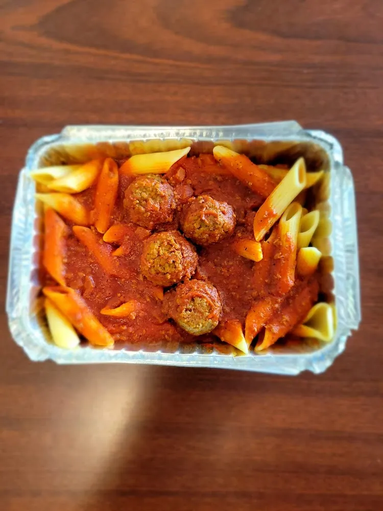 Mostaccioli and Meatballs